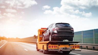 roadside assistance working with broken down car